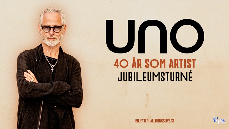 Uno Svenningsson 40-år som artist, i Jönköping